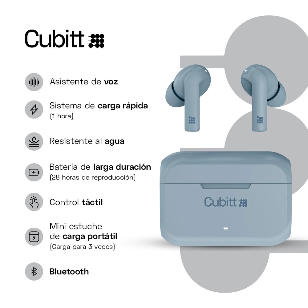AUDIFONOS CUBITT - Wireless Earbuds Gen2 - Cubitt Colombia