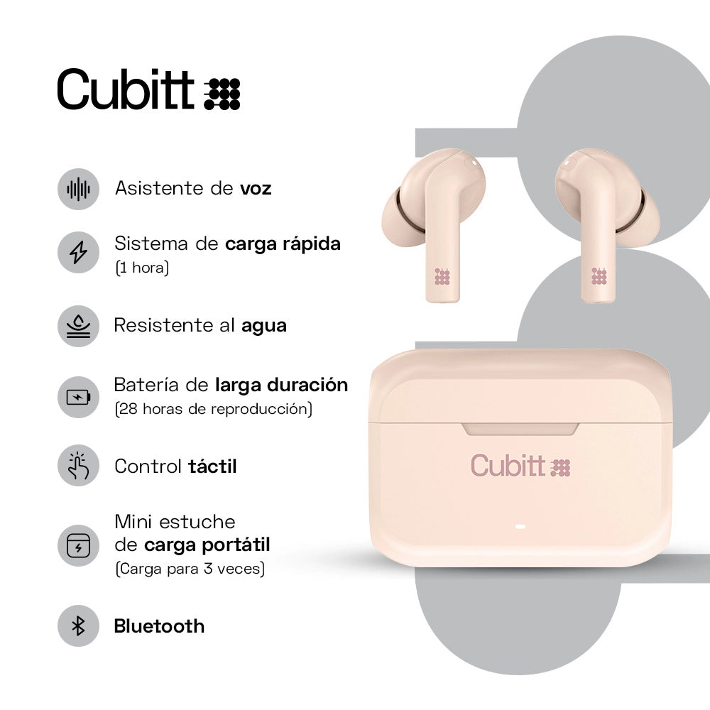 AUDIFONOS CUBITT - Wireless Earbuds Gen2 - Cubitt Colombia
